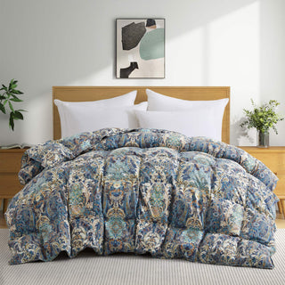Paisley Print Goose Feather and Down Comforter