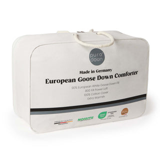 Made in Germany 800 Fill Power European White Down Comforter