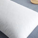 2 Pack Hotel Quality Goose Feather Bed Pillows for Side & Back Sleepers