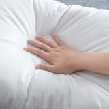 2 Pack Hotel Quality Goose Feather Bed Pillows for Side & Back Sleepers