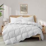 All Season Medium Weight White Goose Feather Down Comforter Duvet Insert