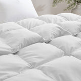 All Season Medium Weight White Goose Feather Down Comforter Duvet Insert