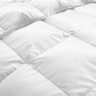 The all season comforter is colored in the solid color aesthetic tones of white. Bring morning freshness to your room with this lavish hypoallergenic comforter.