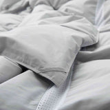 Elevate your sleep experience with the Ultra Lightweight Cooling Down Comforter in sleek gray—a perfect blend of style, breathability, and lightweight warmth. Tailored for hot sleepers and warm climates, this down comforter features cooling mesh fabric and a premium cover that promotes airflow and moisture-wicking to keep you comfortably dry all night