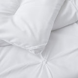 3 Piece Reversible Pintuck Pinch Pleat Bohemia and Tufted Clipped Comforter Set