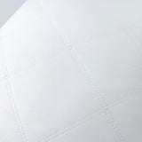 Set of 2 Goose Feather Medium-Firm Bed Pillows for Side & Back Sleepers with Quilted Cover - White