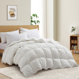All Season Medium to Extra Warmth White Feather Down Comforter Duvet Insert