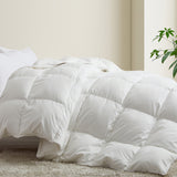 All Season Medium to Extra Warmth White Feather Down Comforter Duvet Insert