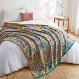 The beautiful blanket for your couch comes in the colorful shades and patterns of sunflowers. Welcome mirth and happiness to your living space with this bed throw blanket in Sunflower style.