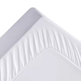 Quilted Fitted Mattress Pad, Elastic Stretches up to 18 Inches Deep, Pillow Top Mattress Cover - White