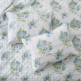 3 PCS Printed Coverlet Set Floral Geometric Bedspread Reversible Quilt and Shams Set