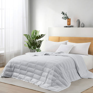 The down blankets are enveloped in gentle shades of grey. Bring a classy flair to your personal space with these tencel lyocell comforters.