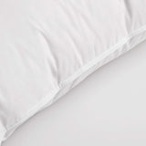 Made with down in pillows with feathers, this german down feather pillow is covered in crisp white hues. Add a touch of classic intrigue to your bedspace with this down feather pillow in white.