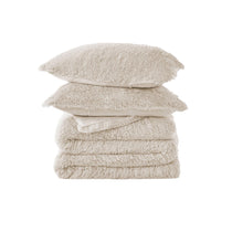 Stay cozy through the cold months with the 3-Piece Plush Reversible Faux Fur Comforter Set in Beige. The warm neutral tone pairs easily with any décor, while plush faux fur and smooth microfiber bring soft comfort and elegant style.