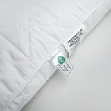 2 Pack Hotel Quality Goose Feather Bed Pillows for Side & Back Sleepers