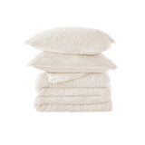Brighten your winter nights with the 3-Piece Plush Reversible Faux Fur Comforter Set in Cream. Designed for cold weather, this set combines fluffy faux fur with a silky-smooth reverse, creating a light yet luxuriously warm bedding choice.