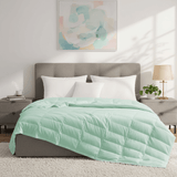 The eco-friendly tencel duvet cover comforter is brushed in the invigorating hues of Mint. Bring the freshness of nature to your room with this cooling down blanket in Mint.