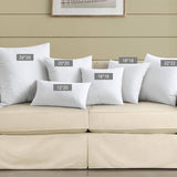 puredown® Feather Throw Pillow Inserts 22 x 22 (Pack of 2, White), Big Throw Pillows for Floor, Couch, Bed, Machine Washable