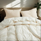 Lightweight 100% Organic Cotton Feather Down Comforter Summer Duvet Insert