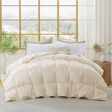 All Season Organic Cotton Down Comforter - 100% Natural, Chemical-Free, Medium Warmth Duvet Insert