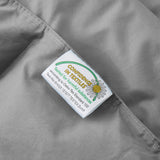 Indulge in the luxurious softness and durability of our organic comforter option in a versatile and chic gray shade, offering a cozy and sustainable way to enrich your sleep experience and enhance your bed in luxury style.