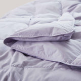 The Lavender organic cotton comforter brings a soft, calming touch to your bedding. Its breathable and lightweight design makes it perfect for warm climates or layering, while the soothing hue adds a subtle pop of color to any room.
