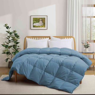 All Season Organic Cotton Comforter Filled with Down and Feather Fiber