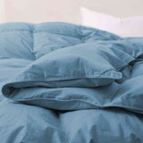 Elevate your sleep setup with our Castle Blue Organic Cotton Comforter, featuring a deep, rich blue hue that brings bold elegance to any bedroom. Made with GOTS-certified organic cotton and filled with down and feather fiber, this luxurious comforter offers breathable warmth and long-lasting comfort. Ideal for modern or dramatic interiors, the Castle Blue version is a statement piece that combines sustainable materials with sophisticated design