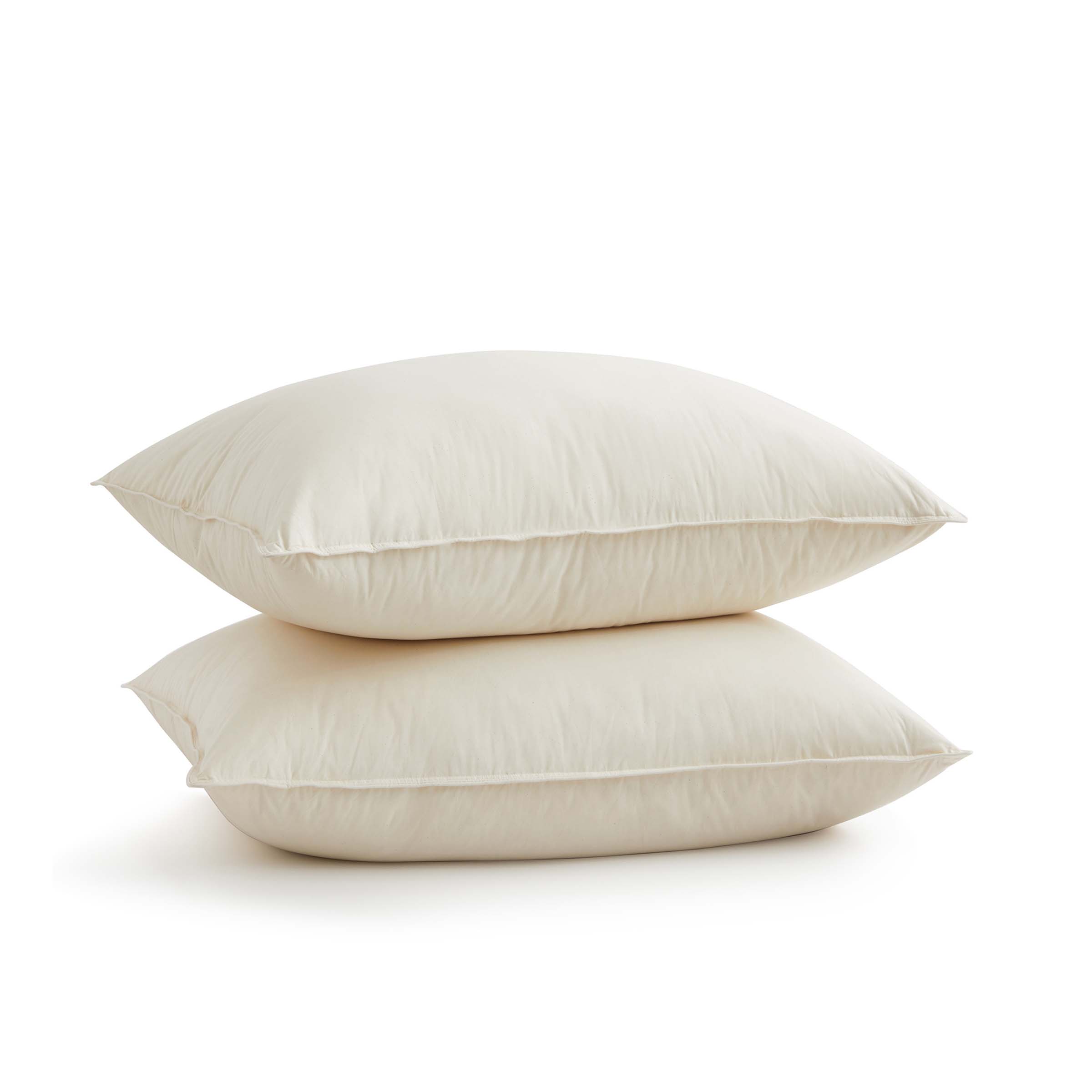 2 Pack Organic Cotton Down Feather Pillows