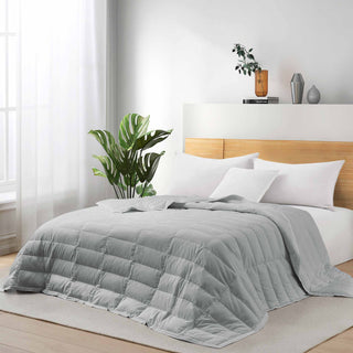 The silky touch comforter is enveloped in the bold shades of Dark Gray. Evoke the feelings of sophistication and strength in your bedroom with this comforter blanket in Dark Gray.