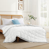 Luxurious Lightweight Cooling Down Bed Blanket, Summer Breathable Comforter for Hot Sleeper