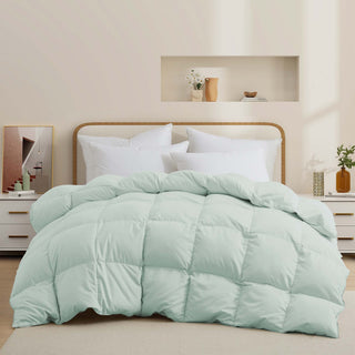 White Goose Feather Fiber and Down Comforter