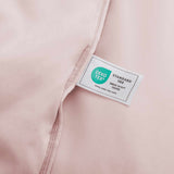 The feather goose down comforter is available in the feminine tones of Pink. Enjoy balanced year-round warmth with this feather goose down comforter.