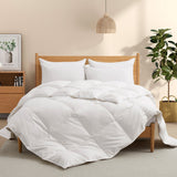 All Season White Goose Feather Fiber & Down Duvet Comforter