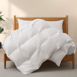 All Season White Goose Feather Fiber & Down Duvet Comforter