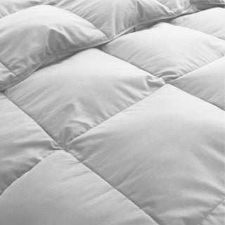 White Goose Feather Fiber and Down Comforter