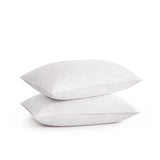 White Goose Feather Pillows for Side and Back Sleepers