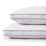 Set of 2 Premium Goose Feather Down Bed Pillow