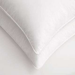 FEATHER PILLOW FILLING WITH COTTON COVER - White