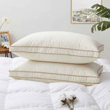 Engineered to deliver superior sleep comfort and an elevated loft, this comfortable pillow is thoughtfully designed to ensure optimal spinal alignment and offers plenty of neck support. It is an ideal pillow choice for side sleepers, effectively reducing pressure points to enhance comfort during sleep.