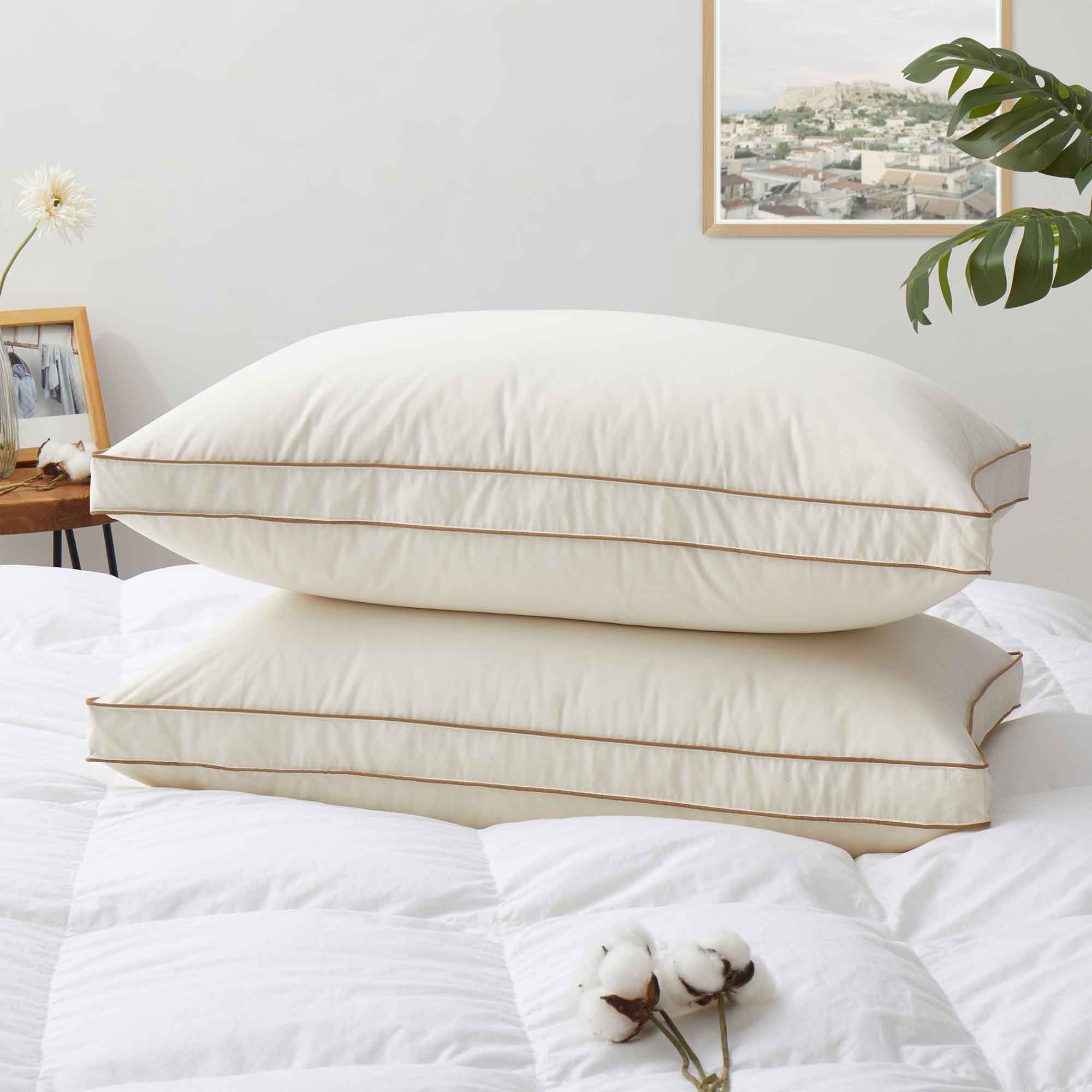 Engineered to deliver superior sleep comfort and an elevated loft, this comfortable pillow is thoughtfully designed to ensure optimal spinal alignment and offers plenty of neck support. It is an ideal pillow choice for side sleepers, effectively reducing pressure points to enhance comfort during sleep.