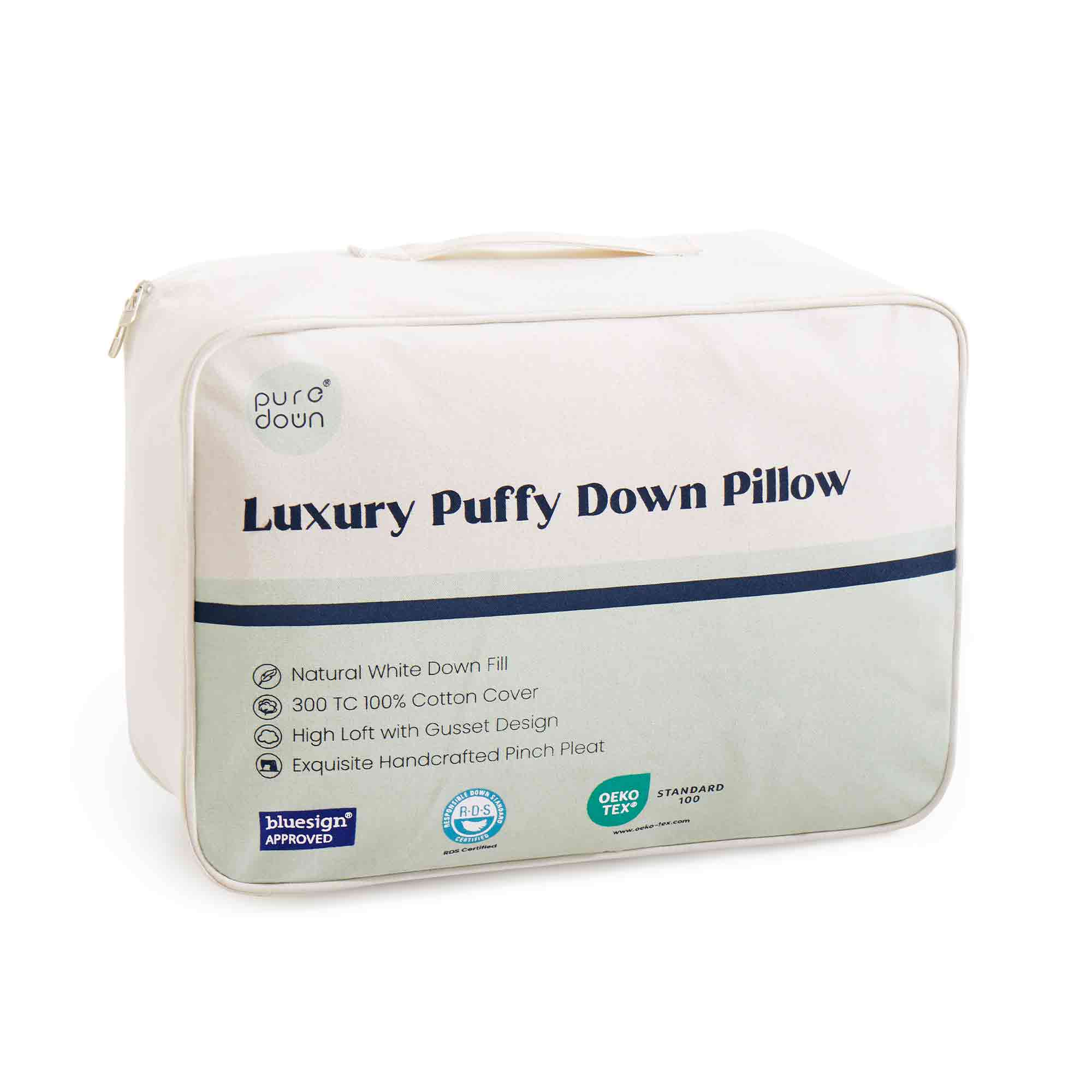 The perfect pillow is brushed in the serene tones of white. Add a dash of summer delight to your room with these luxury down goose feather pillows in white.