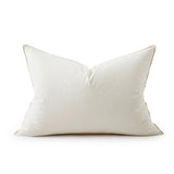 Luxury Natural 100% Organic Down Cotton Bed Pillows (Single Pack) - White