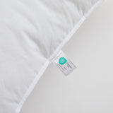 2 Pack Organic Cotton Down Feather Pillows for Back and Side Sleepers