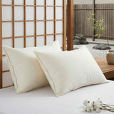 This medium-firm pillow, now proudly made in Japan, offers classic flat support for those who prefer a more understated pillow height. It’s especially well-suited to back and stomach sleepers, delivering a gentle, snug sleep experience.