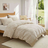 The duvet cover set features a charming damask pattern in cream hues. Elevate your everyday bedding with this duvet cover set in Cream.