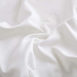 The luxurious textile or natural cotton sheets are brushed in the crisp hues of white. Bring the comfort level and warmth of nature to your space with this organic fiber sheet with pillowcase set in white.