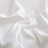 The luxurious textile or natural cotton sheets are brushed in the crisp hues of white. Bring the comfort level and warmth of nature to your space with this organic fiber sheet with pillowcase set in white.