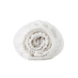 The luxurious textile or natural cotton sheets are brushed in the crisp hues of white. Bring the comfort level and warmth of nature to your space with this organic fiber sheet with pillowcase set in white.