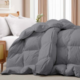 All Seasons Pinch Pleat Goose Feather and Down Comforter